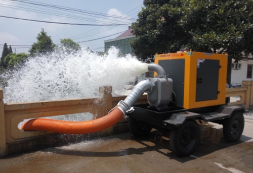 拖車式大流量應急移動排水泵站500m³/h